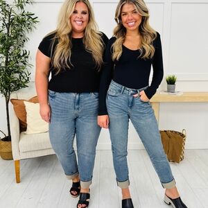 Judy Blue Light Blue Boyfriend Jeans